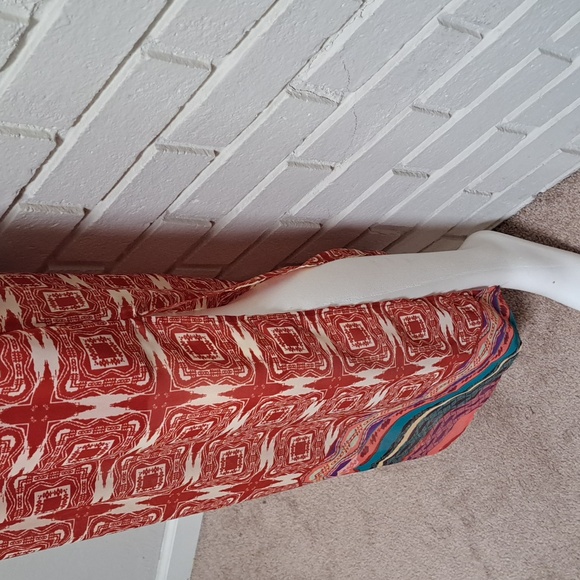 City Triangles Lace Tie Front Sleeveless Boho Maxi Dress. Size Medium - Picture 5 of 11